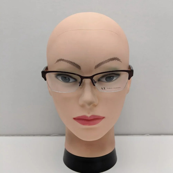 🕶️ Armani Exchange AX1004 6016 Semi Rimless Cat Eye Eyeglasses 52/17-135/JLE442 - Picture 7 of 8